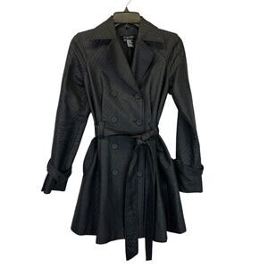 Etcetera Belted Rear Pleat Trench coat black - 0